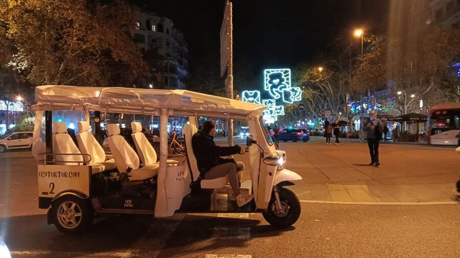 Barcelona: Private Christmas Lights Tour by Eco Tuk Tuk - Passeig de Gràcia and Casa Batlló