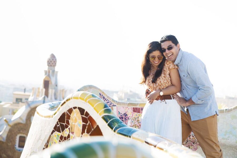 Barcelona: Private Full Park Güell Photoshoot - The first paths, gardens, and Gaudí details