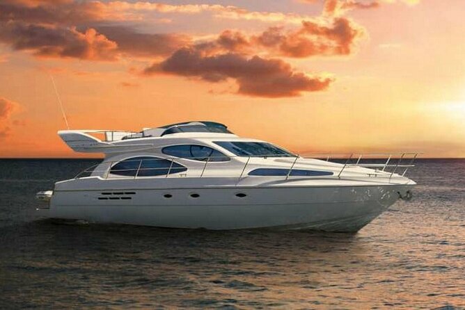 Barcelona Private Luxury Motor Yacht Sunset Cruise with Drinks - Leaving Port Olimpic as the light softens