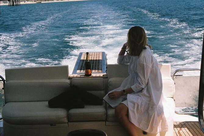 Barcelona Private Luxury Motor Yacht Sunset Cruise with Drinks - Drinks, snacks, music, and a simple onboard mood