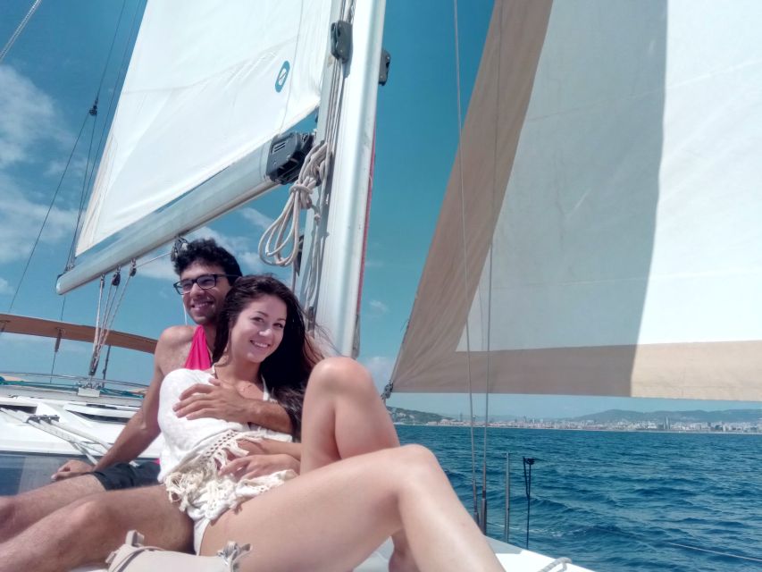 Barcelona: Private Sailing Trip with Drinks & Snacks (max 9) - The swim stop and sea life