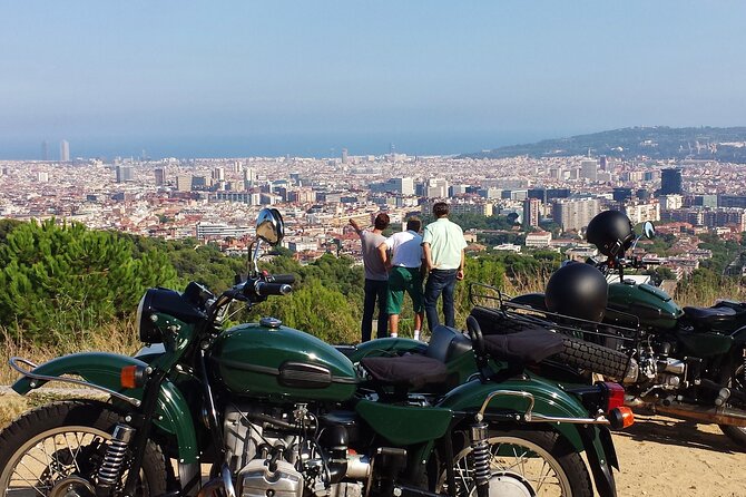 Barcelona Private Tour by Sidecar Motorcycle - Montjuic, Olympic Barcelona, and the city views