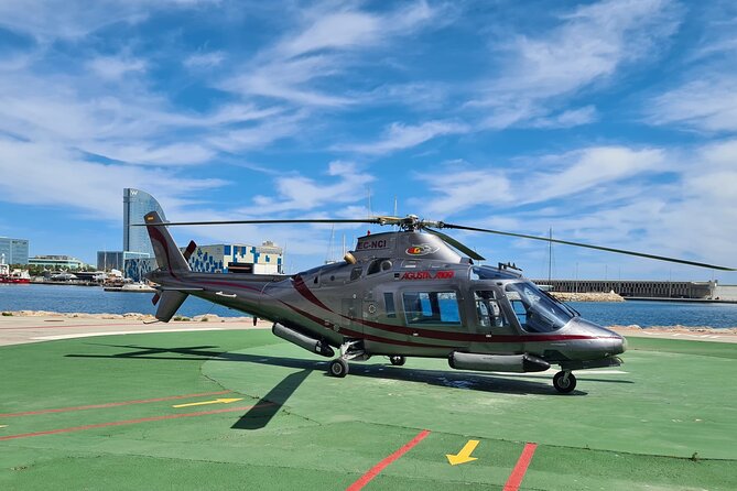 Barcelona's Panoramic Helicopter Flight & Heliport Boat Transfer - Small group, big difference in seating