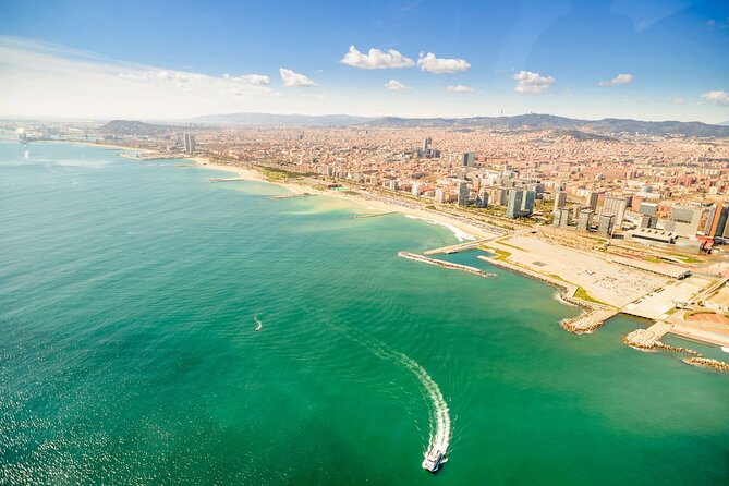 Barcelona's Panoramic Helicopter Flight & Heliport Boat Transfer - The video gives you a second chance to see the route