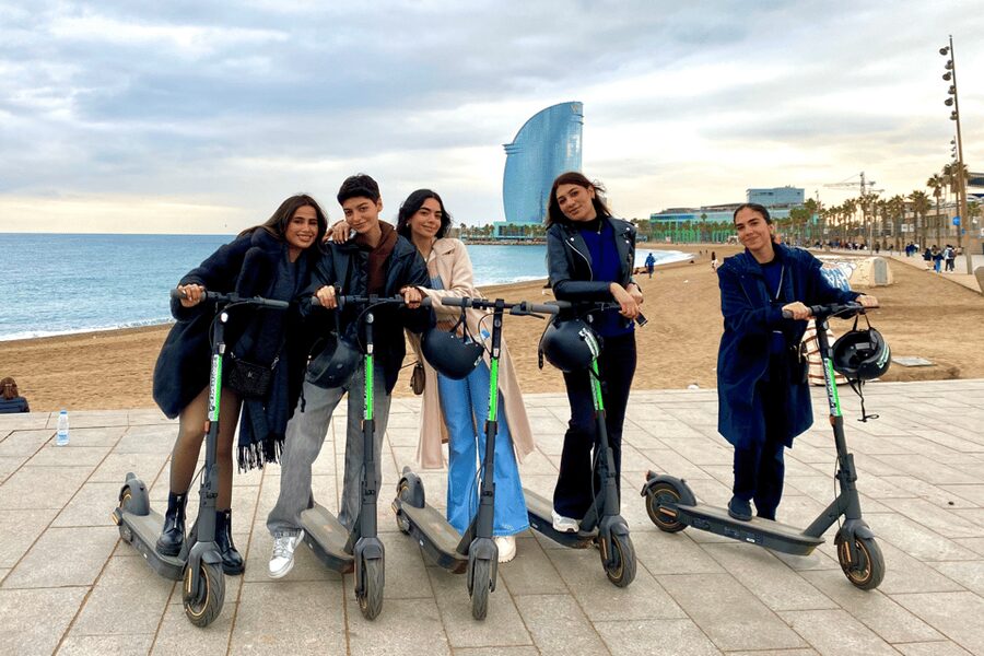 Barcelona: Sagrada Familia Electric Scooter or Bike Tour - From Port Vell to Barceloneta Beach