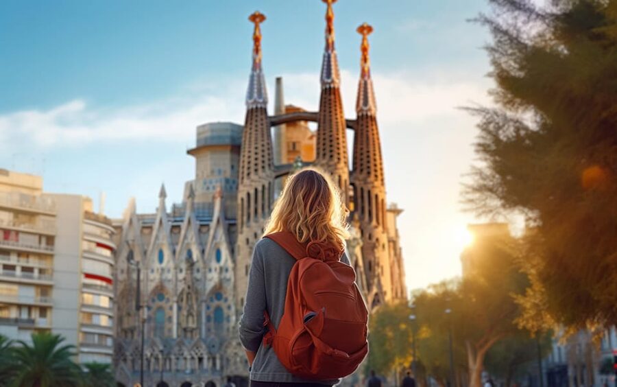 Barcelona: Sagrada Familia & Park Güell Guided Tour & Ticket - Inside Gaudí’s unfinished basilica