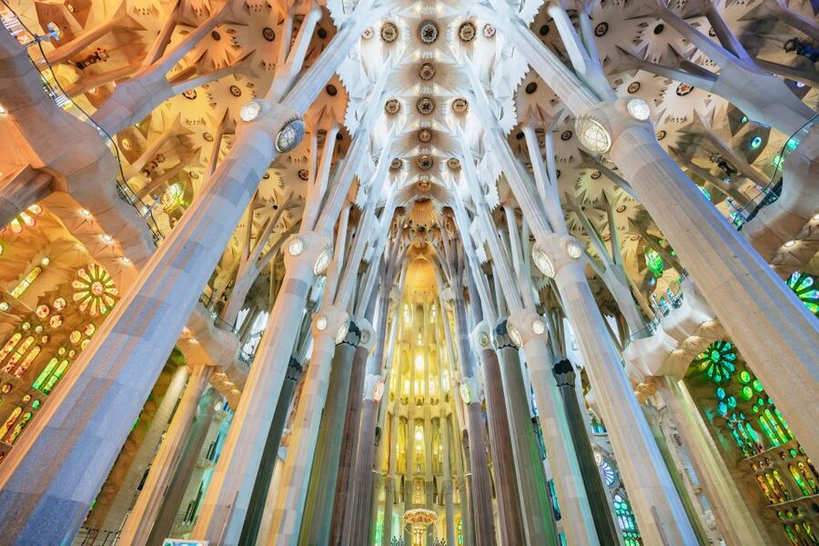 Barcelona: Sagrada Familia Skip-the-Line Entry Ticket & Tour - Inside the basilica, where light does the talking