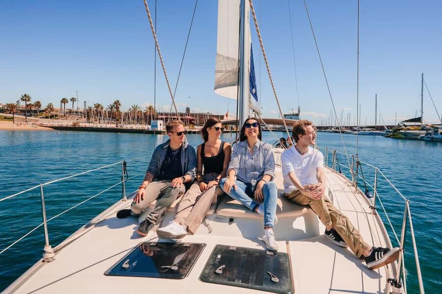 Barcelona: Sailing Cruise & Vineyard Tour with Wine Tasting - Arriving at Alella and changing from boat to minivan