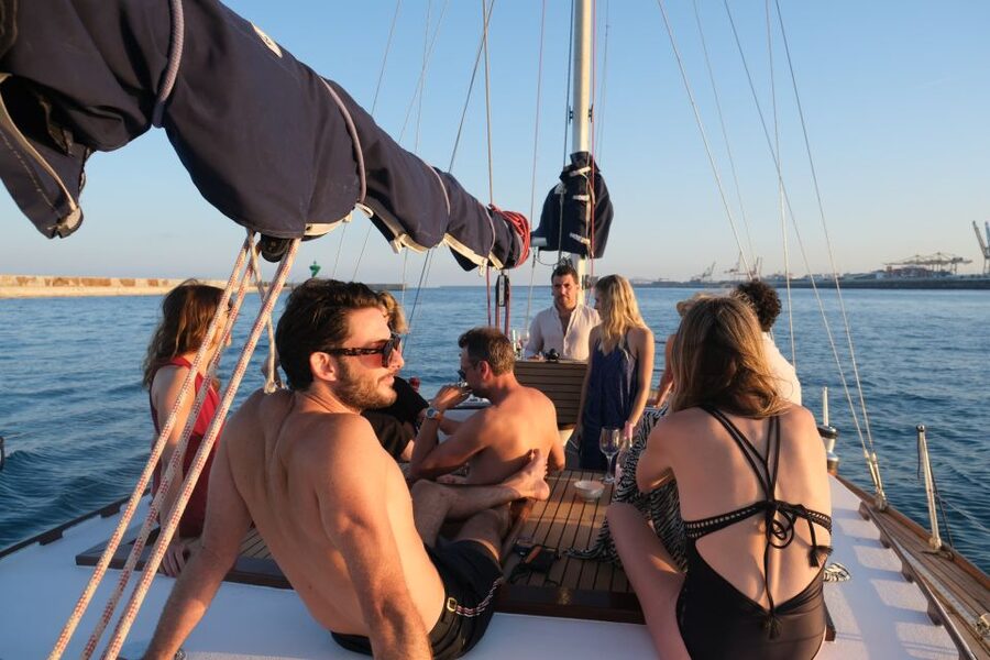 Barcelona: Sailing on a Classic Ketch Boat with tapas & cava - Who will get the most from two hours at sea?