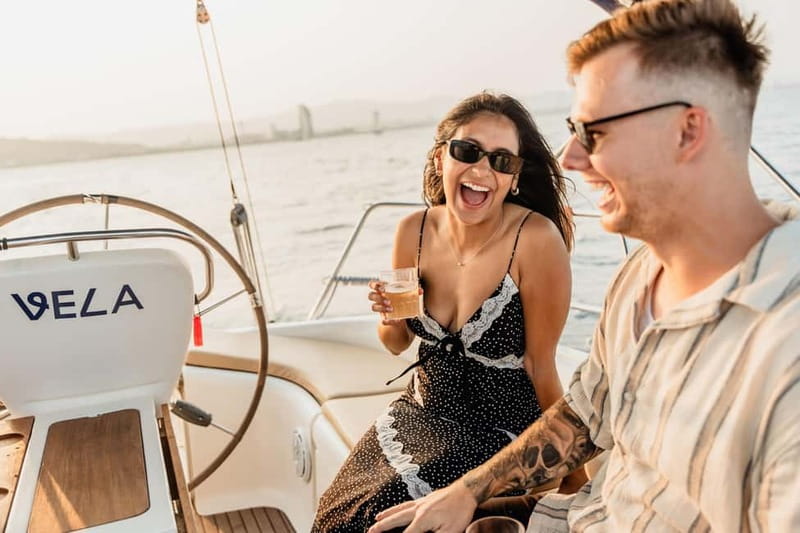 Barcelona: Sailing Tour with Young Local Captain & Drinks - Passing Playa de San Sebastián