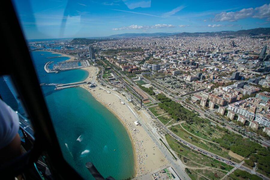 Barcelona: Scenic Helicopter Flight - Small helicopters and group arrangements