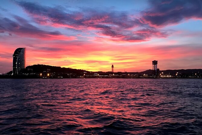 Barcelona Sensational Sunset Tour with Open Bar and Snacks - A compact boat with room for conversation