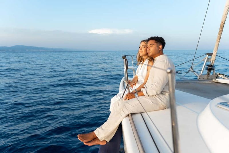 Barcelona: Sunset Catamaran Cruise with Wine and Tapa - Setting sail from Marina Vela