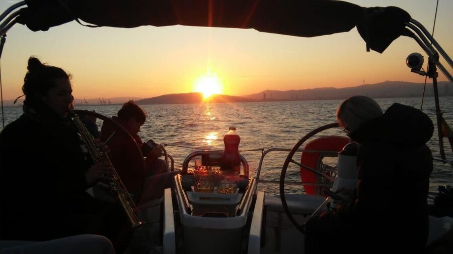 Barcelona: Sunset Live Sax and Sailing Experience with Tapas - Barcelona’s Skyline From The Mediterranean