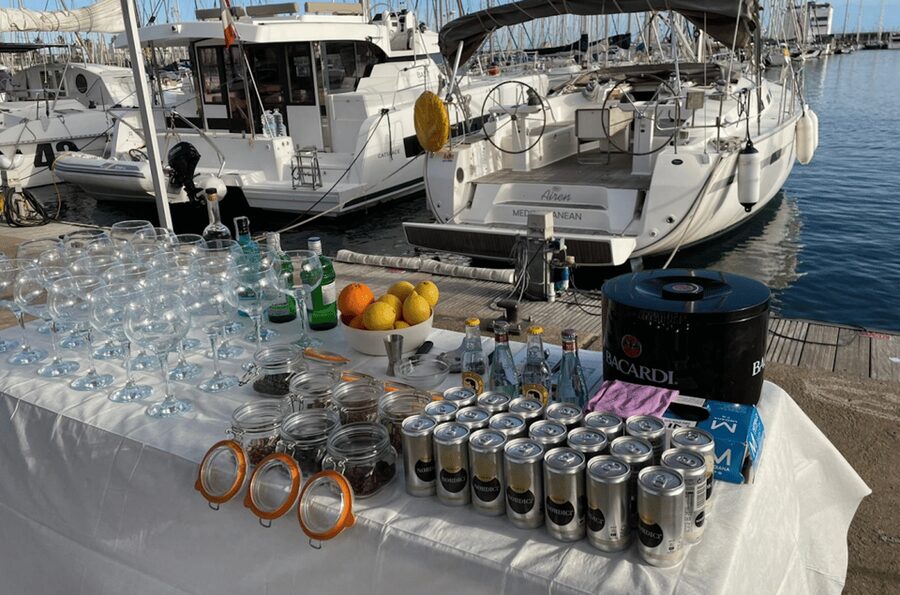 Barcelona Sunset Sailing with Gin Tonic Workshop Option - The optional gin tonic workshop before departure