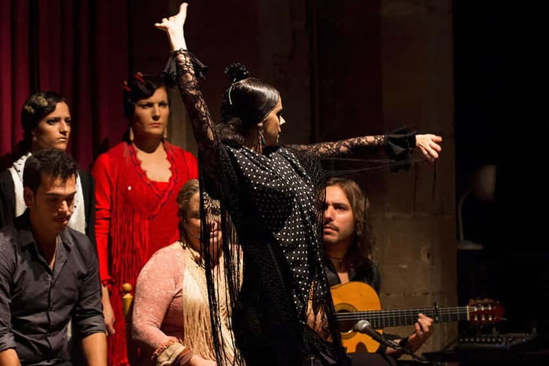 Barcelona: Tapas and Wine with Flamenco Show in the Old Town - Pintxos first, then Mediterranean tapas