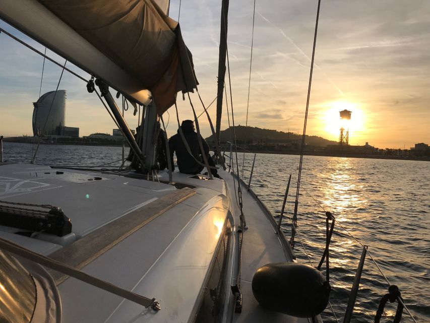 Barcelona: Two-Hour Midday or Sunset Sailing Cruise - Barcelona’s skyline from open water