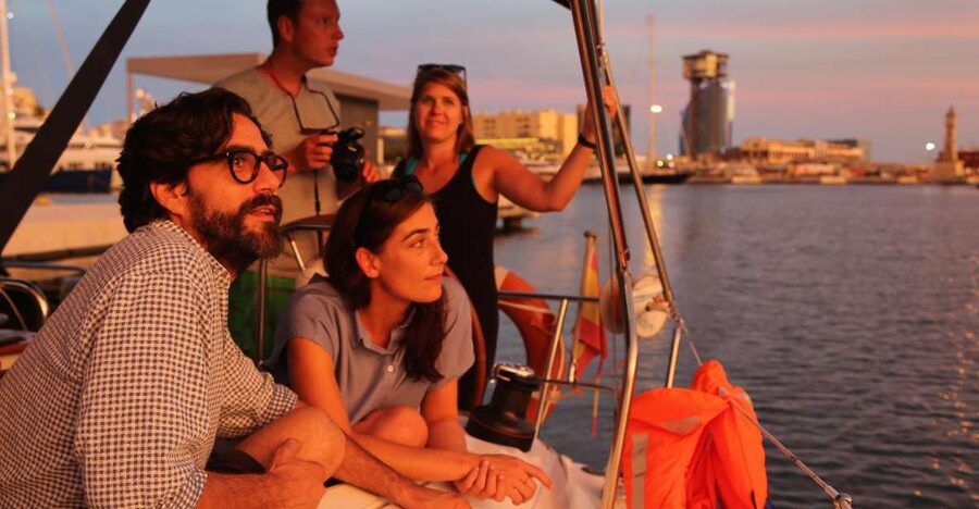 Barcelona: Unique Sunset Sailing Tour with Tapas & Open Bar - Helping Steer or Letting the Crew Work