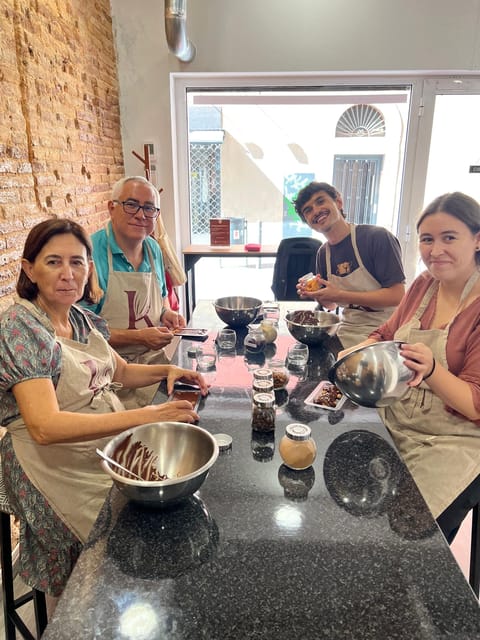 Bean to Bar Chocolate Workshop in Barcelona - Roasting, peeling, and grinding the cacao