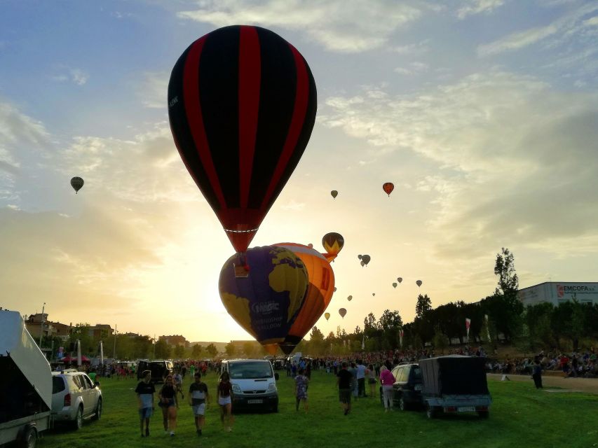 European Balloon Festival: Hot Air Balloon Ride - Preparing the balloon before takeoff
