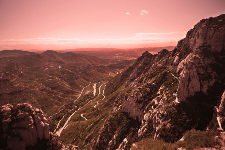 From Barcelona: Montserrat Tour, Rack Railway & Licor Taste - The rack railway climb to Montserrat