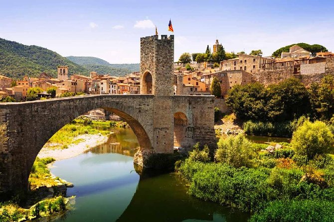 Girona, Medieval Villages & Lunch with Lake Views from Barcelona - Besalú and its fortified bridge