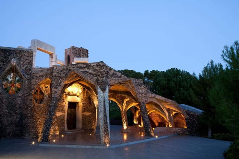 Highlights Guided visit to Gaudi's Crypt and Colonia Güell - Gaudí’s Garden and the plans that never reached the church