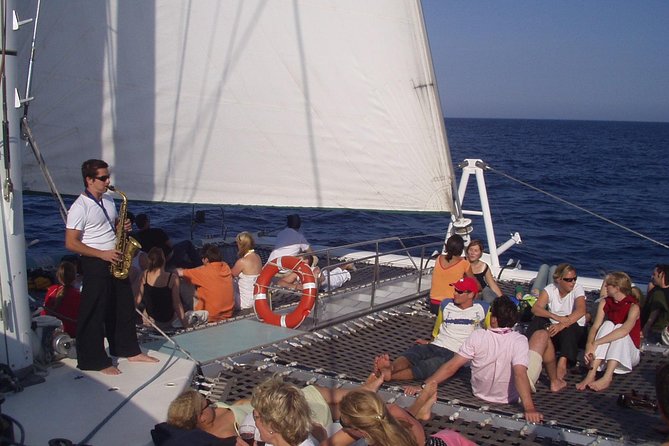 Jazz and Chill Out Sailing in Barcelona - From Port Vell Toward the Beach