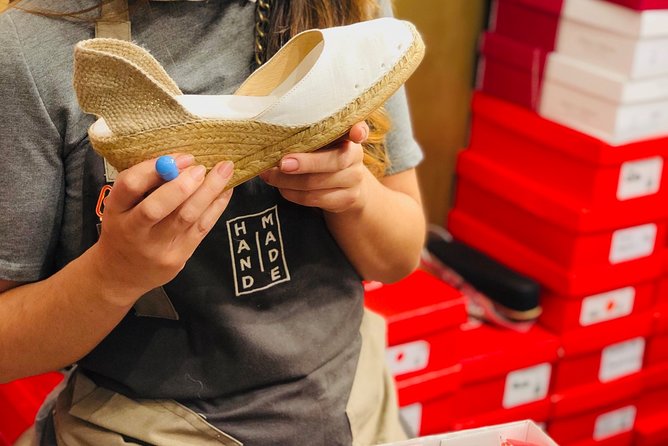 Make Authentic Espadrilles in Barcelona - One hour at the workshop table