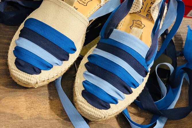 Make Authentic Espadrilles in Barcelona - Cava, snacks, and the final 25 minutes