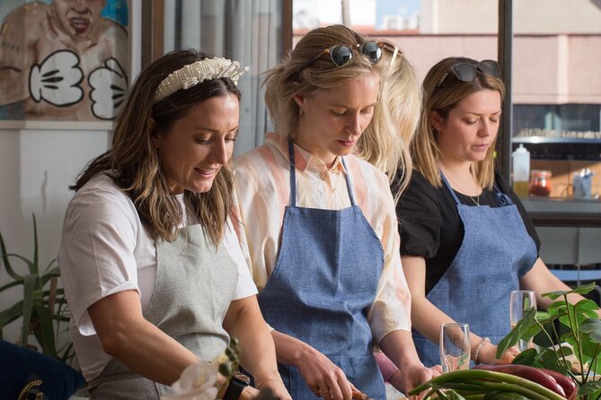 Make fresh pasta and Italian aperitivo In Barcelona - Eating on the rooftop in Sant Martí