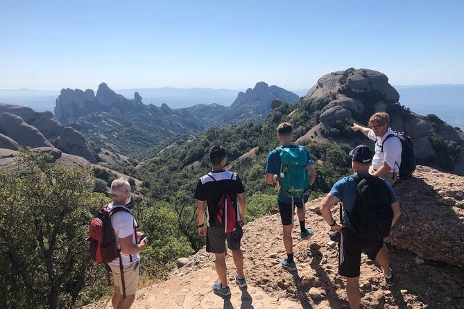 Montserrat Mountain Hiking Tour to Sant Jeroni, Small Group - Walking the marked route to Sant Jeroni