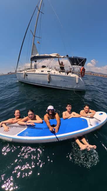 New Sailing / Boat Tour with Free Drinks and Tapas - Swimming in deep Mediterranean water