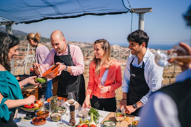Paella Cooking Experience & Winery Tour from Barcelona - Cooking paella at Alta Alella