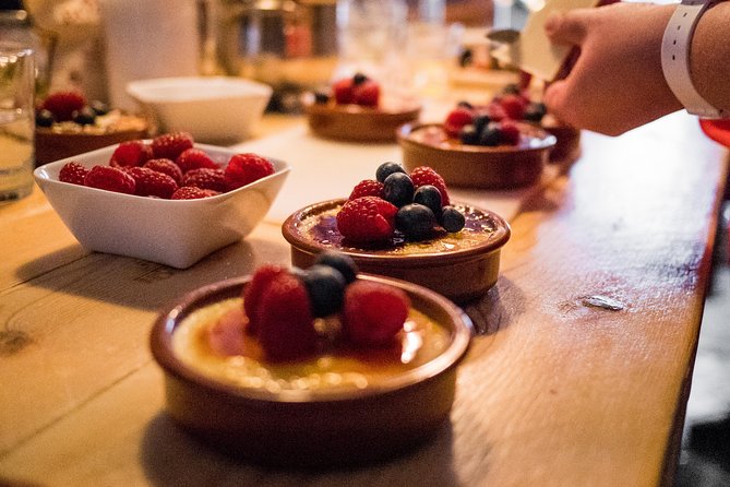 Premium Paella Cooking Class & 10 Spanish Tapas - Cooking Spanish Omelette, Paella, and Catalan Cream