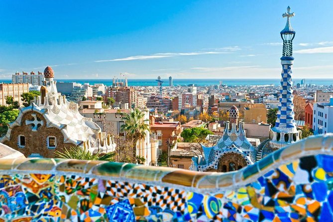 Private Barcelona and Park Güell Tour with hotel Pick-up - Montjuïc: Barcelona from above