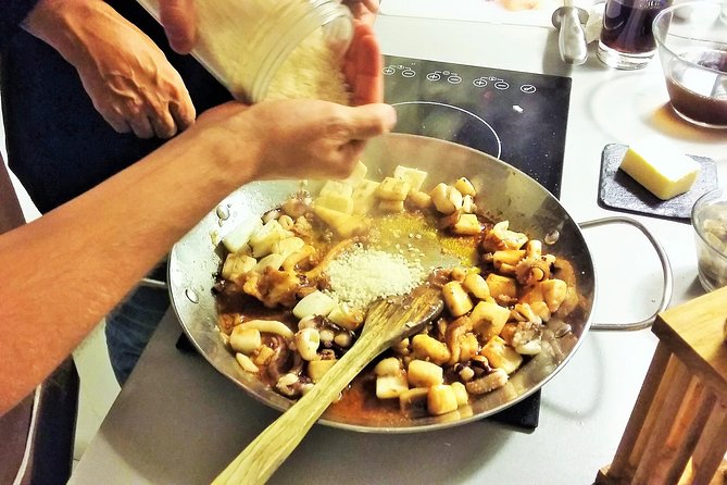 Private Paella class, Tapas, full menu and Sangria workshop - Mixing sangria before you start cooking