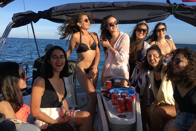 Private sailing trip from Barcelona with open bar - Carpe Diem and the city skyline