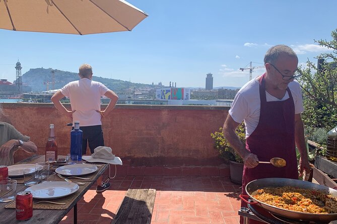 Rooftop Paella Seafood Cooking Class Experience in Barcelona - What happens during the 2.5-hour class