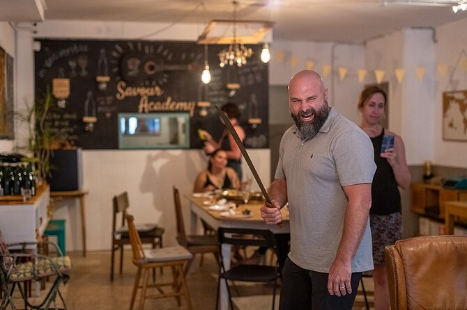 Sabre the Moment: Cava Sabrage Class in Barcelona - Is $90.02 a fair price?