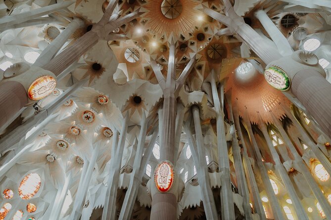Sagrada Familia Guided Tour with Skip the Line Ticket - Inside the basilica: light, columns, and soaring height