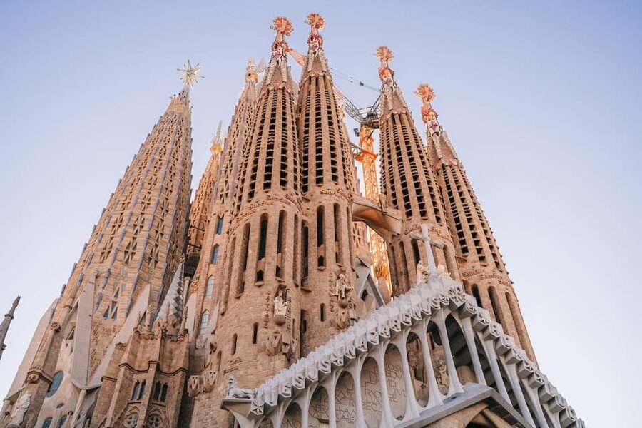 Sagrada Familia with Official Guide & Fast-Track Entry - Inside the basilica: columns, color, and light