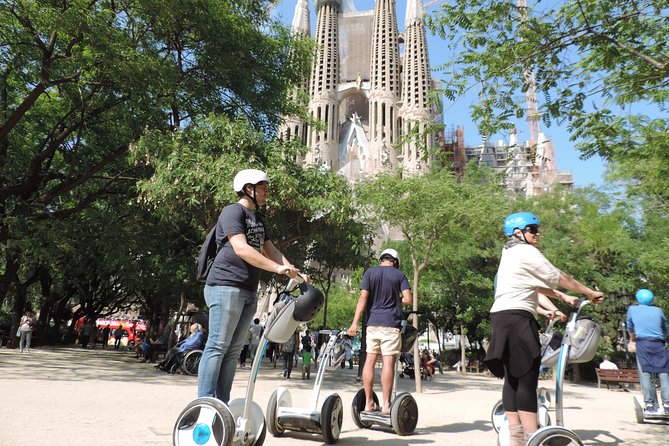 Segway Tour to Sagrada Familia views - Monumental, Plaça de Tetuan, and city avenues