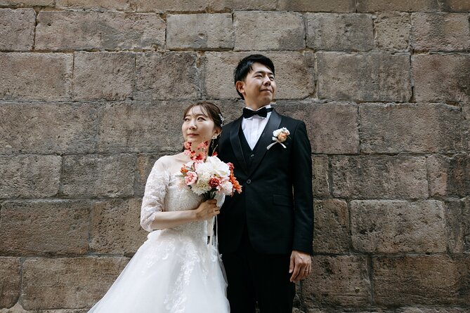 Shine in the Streets of Barcelona: cinematic & candid photos - Barcelona Cathedral: grand stone and quick posing changes