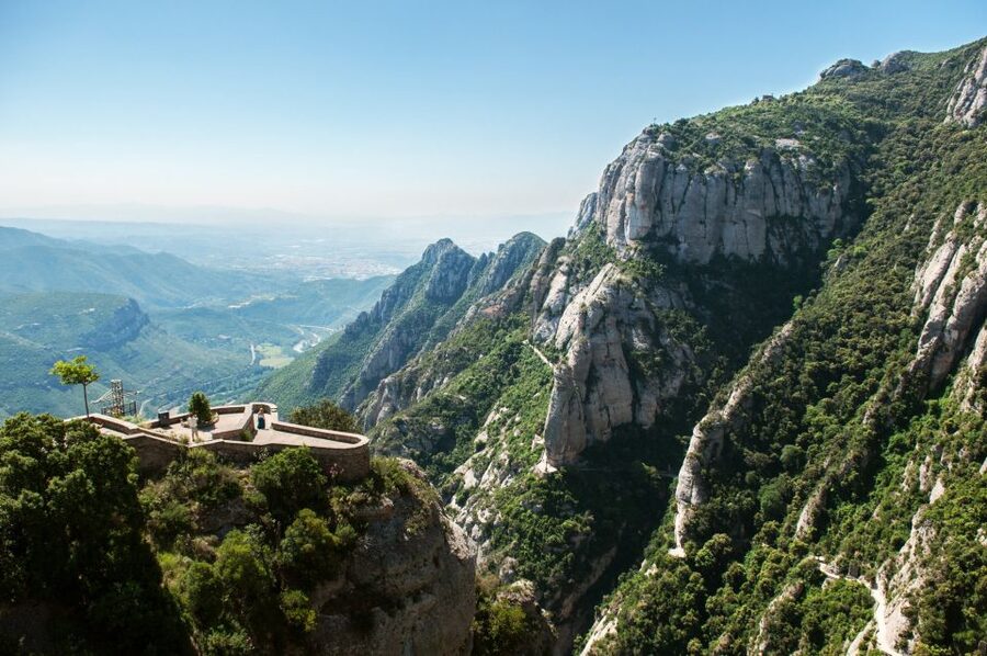 Skip-the-Line Barcelona & Montserrat Tour with Pick-up - The mountain road to Montserrat