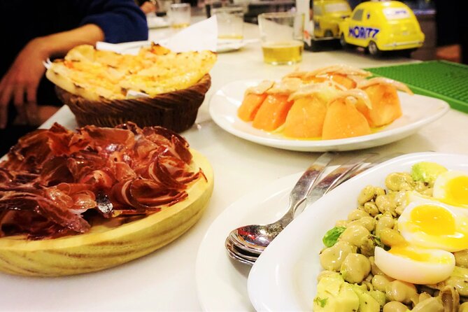Tapas & Sidecar Motorcycle Barcelona Tour - Arc de Triomf and Barcelona after dark