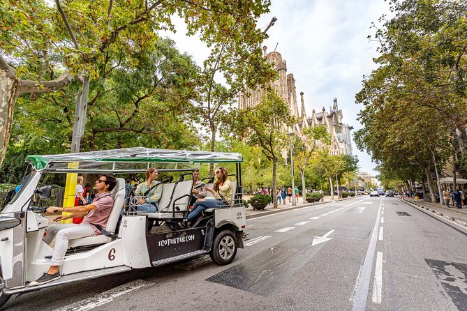 Tour Welcome Barcelona with Local Guide in Eco Tuk Tuk Private - Port Vell, Ciutadella Park, and Arc de Triomf