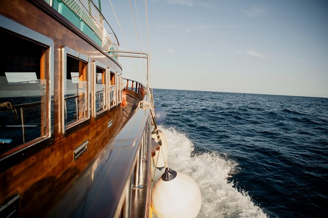 Wooden Boat Sailing with Tapa and Welcome Drink - The view from Port Vell to open water